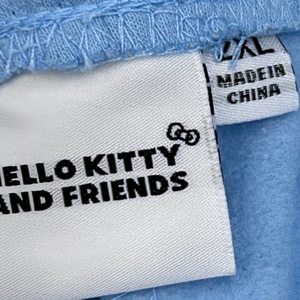 Hello Kitty and Friends Womens XXL Light Blue Graphic Dolphin Shorts Sanrio NEW - Picture 6 of 8